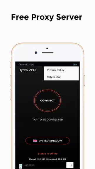 Hydra Vpn (Dns Leak) Windscrib  - Free VPN Screenshot3