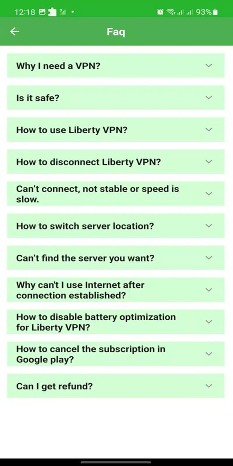 Liberty VPN Screenshot1