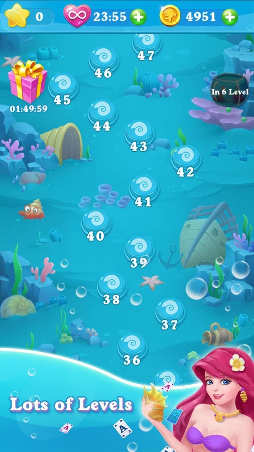 Solitaire Match Mermaid Screenshot3