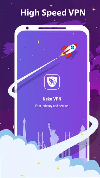 Neko VPN - Fast, Unlimited, Free VPN Proxy Secure Screenshot1