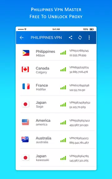 Philippines VPN MASTER - Free To Unblock Proxy Screenshot4