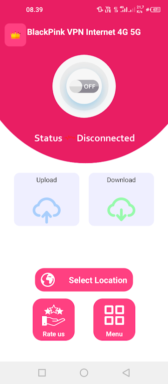 BlackPink VPN Internet 4G 5G Screenshot2