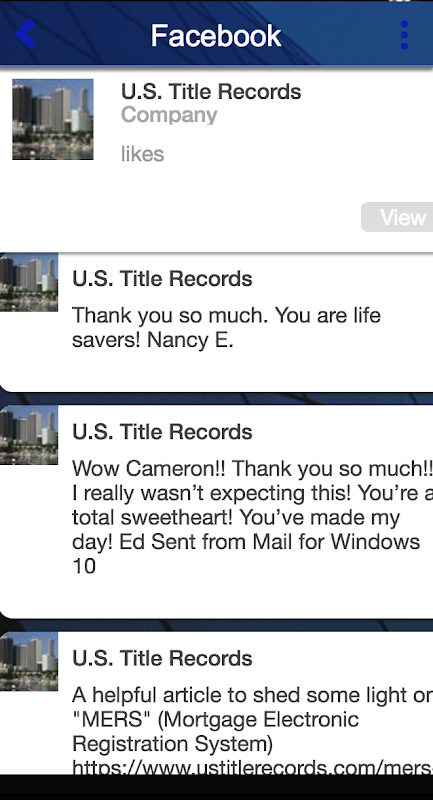 U.S. Title Records Screenshot3