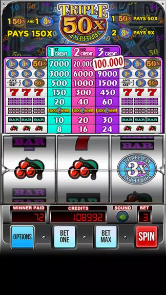 Triple 50x Pay Slot Machine Screenshot3