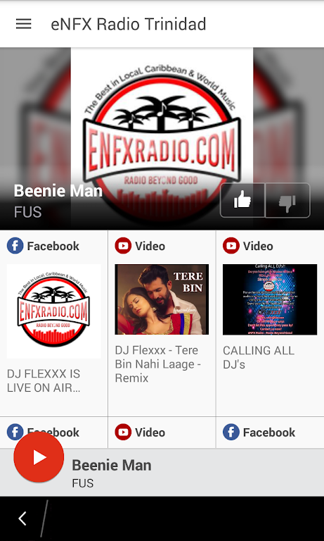 eNFX Radio Trinidad Screenshot1