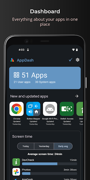 AppDash: App Manager & Backup Mod Screenshot1