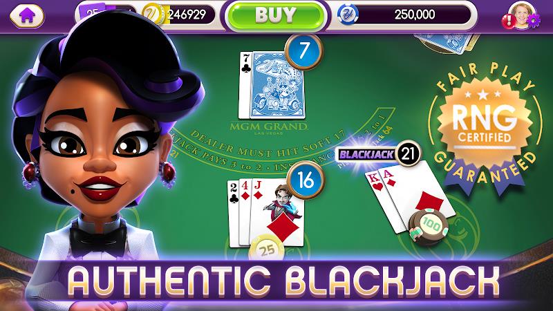 myVEGAS Blackjack -Free Casino Screenshot2