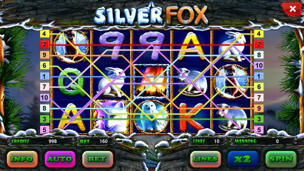 Silver Fox slot Screenshot2