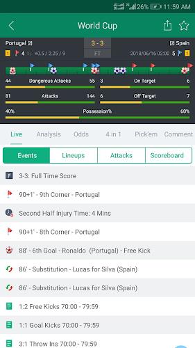 Scoremer - Live Score and Tips Screenshot1