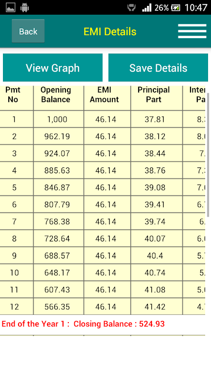 Banking Calculator Screenshot3