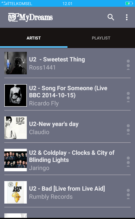 U2 Greatest Hits Songs Screenshot1