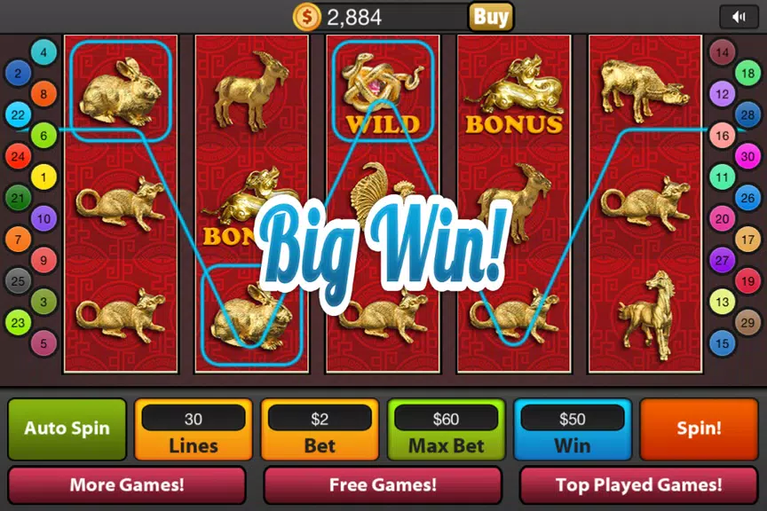 Lucky Gold Dragon Casino Slots Screenshot3