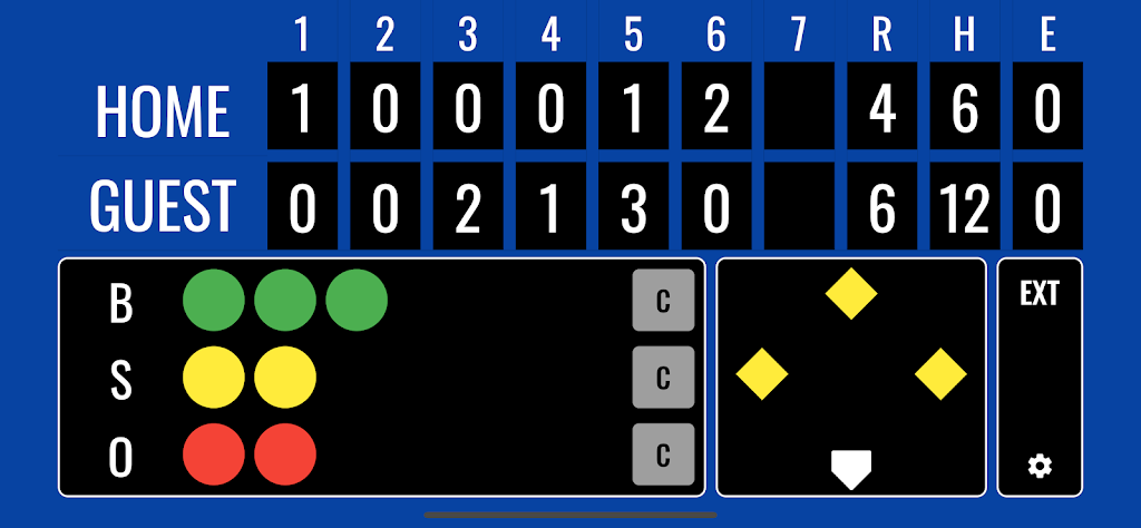 Softball Scoreboard Screenshot1