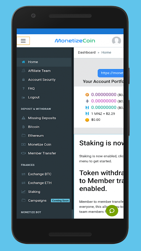 MonitizeCoin Screenshot2