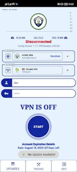 HOME VPN Screenshot1