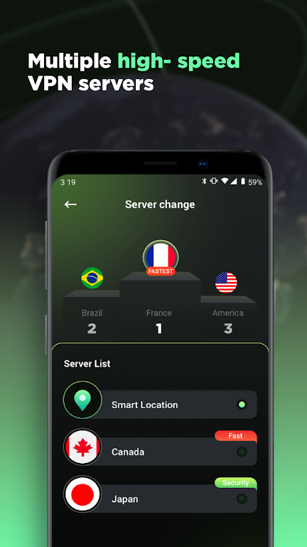 One-click VPN - Fast & Secure Screenshot3