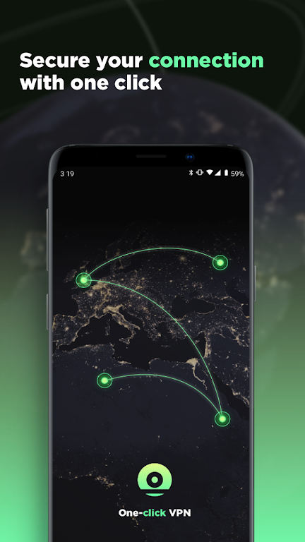 One-click VPN - Fast & Secure Screenshot1