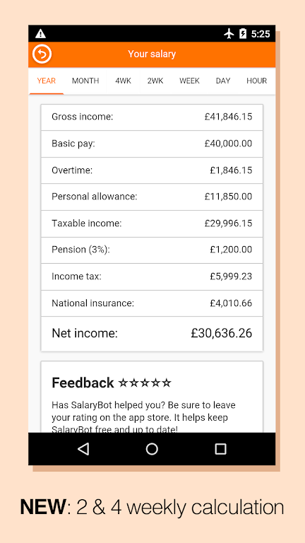 SalaryBot Salary Calculator Screenshot3