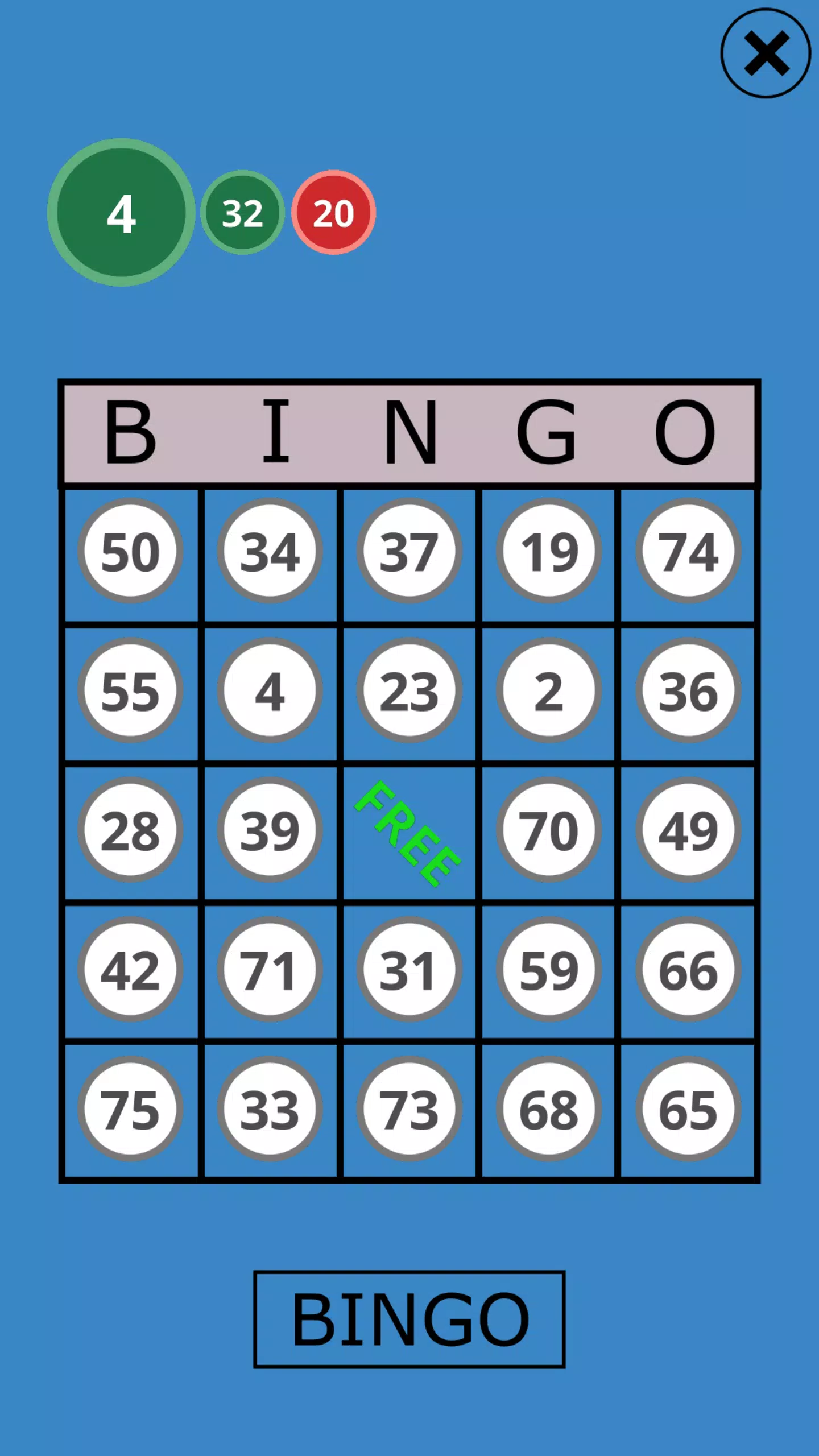 Classic Bingo Touch Screenshot1