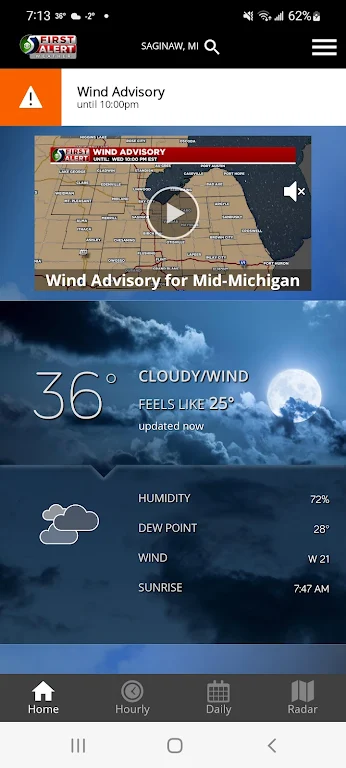 WNEM Weather Screenshot1