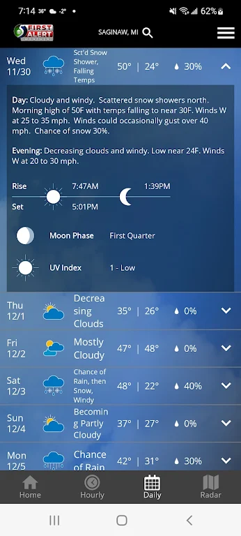 WNEM Weather Screenshot3