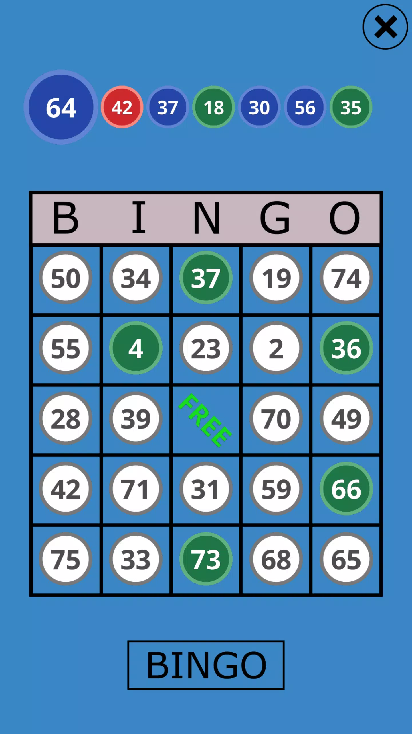 Classic Bingo Touch Screenshot2