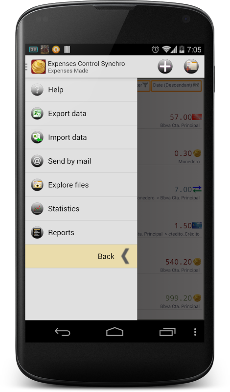 Expenses Control Sync Screenshot3