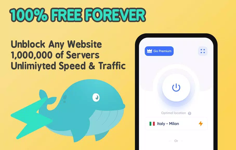 Free VPN Whale Unlimited Secur Screenshot1