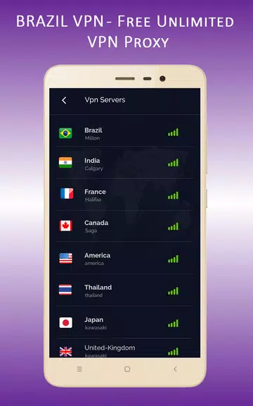 Brazil VPN - Free Unlimited VPN Proxy Screenshot4