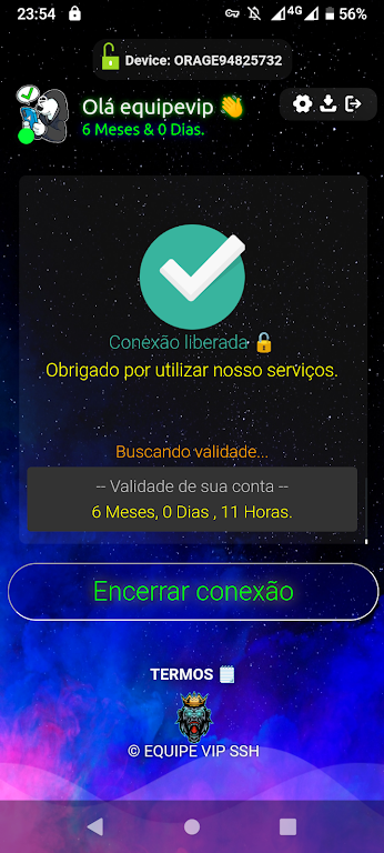 EQUIPE VIP VPN Screenshot1