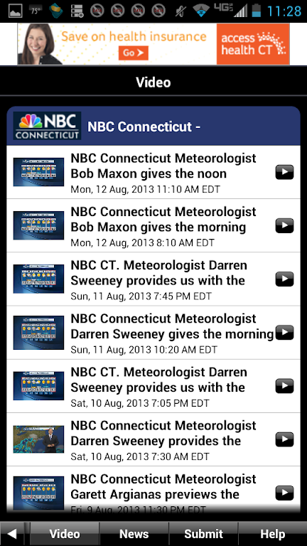 NBC Connecticut Weather Screenshot4