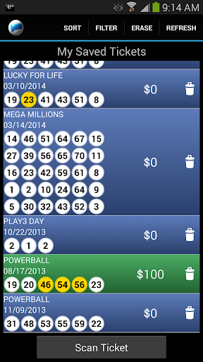 Connecticut Lottery Scanner Screenshot2