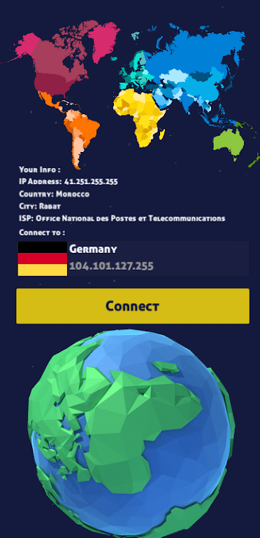 vpn germany - IP for Germany Screenshot2