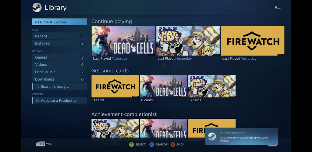 Steam Link Screenshot2