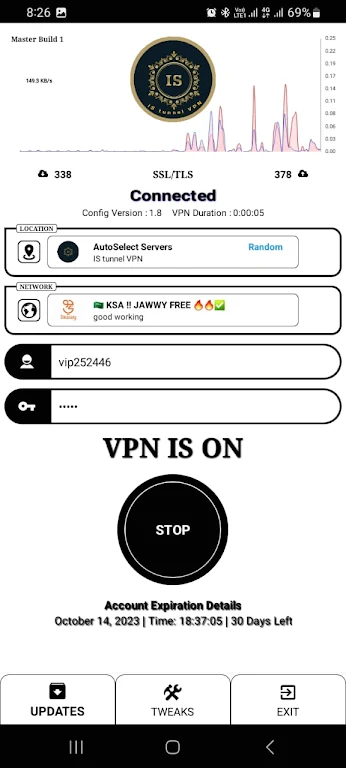 IS TUNNEL VPN Screenshot3