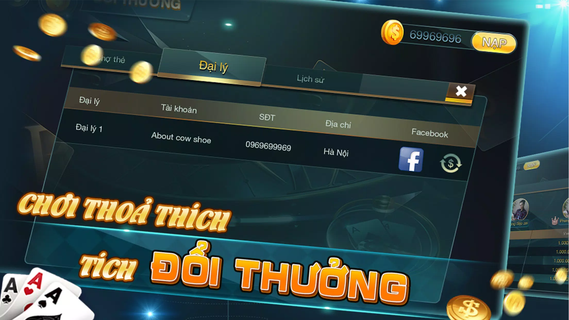 BAI THIEN DIA - GAME DANH BAI DOI THUONG CHAT Screenshot1