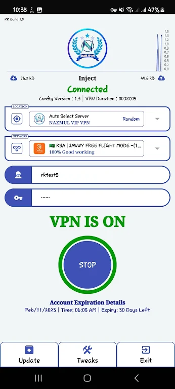 NAZMUL VIP VPN Screenshot1