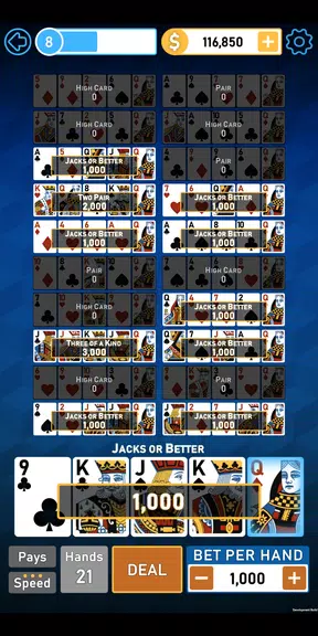 Video Poker Multi Bonus Screenshot4