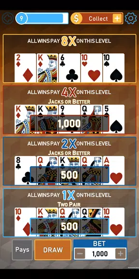 Video Poker Multi Bonus Screenshot3