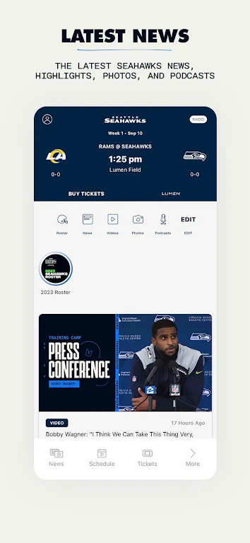 Seattle Seahawks Mobile Screenshot3