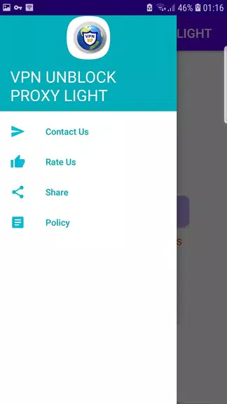 VPN UNBLOCK PROXY LIGHT Free VPN Unlimited Proxy Screenshot2