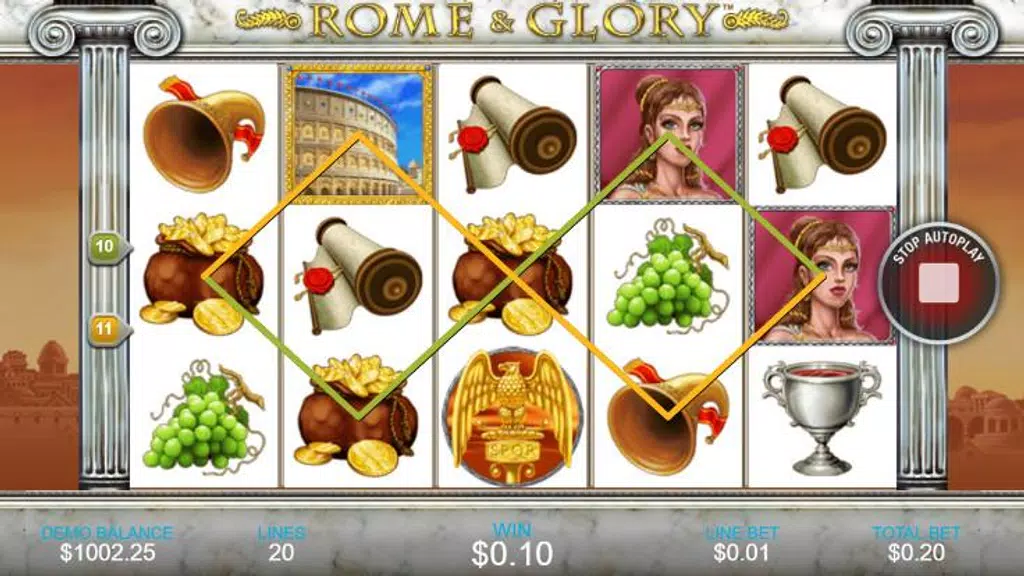 Free Casino Slot Game - Rome And Glory Screenshot4