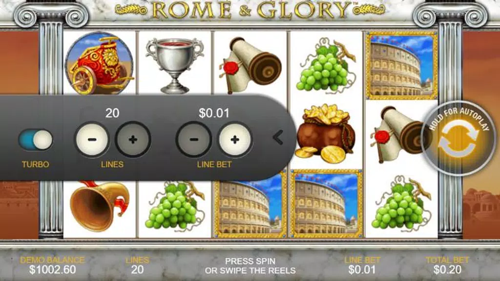 Free Casino Slot Game - Rome And Glory Screenshot1