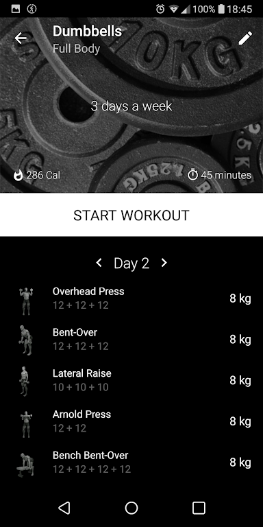 Dumbbell Home Workout Mod Screenshot1