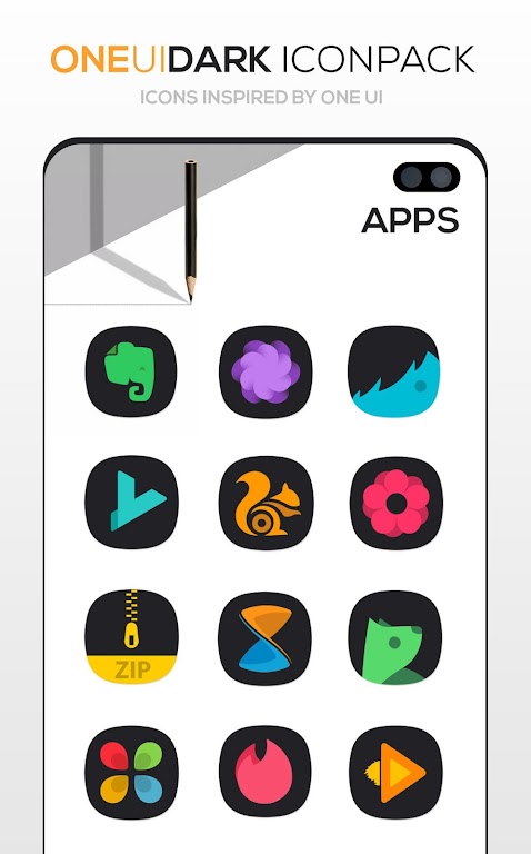 ONE UI DARK Icon Pack Mod Screenshot3
