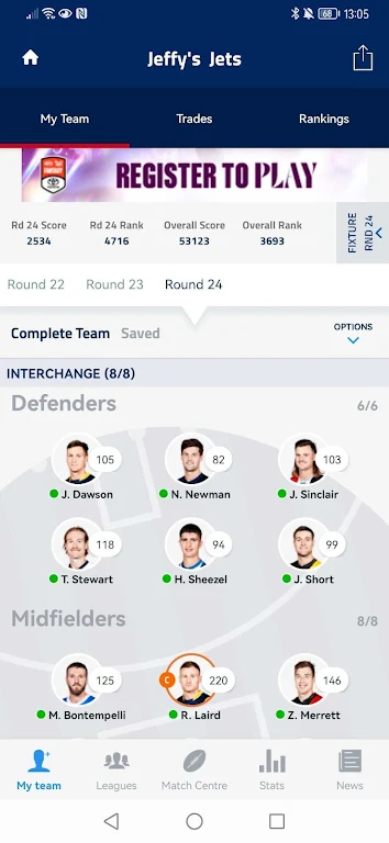 AFL FANTASY Screenshot3