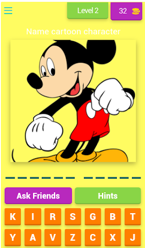 Cartoon Characters Quiz Screenshot3