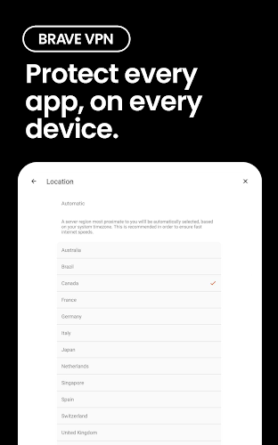 Brave Private Web Browser, VPN Mod Screenshot1