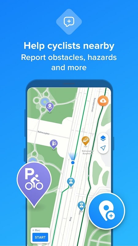 Bikemap: Cycling Tracker & Map Mod Screenshot3