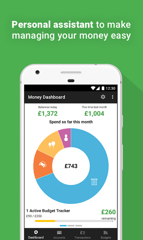 Money Dashboard Budget Planner Screenshot2